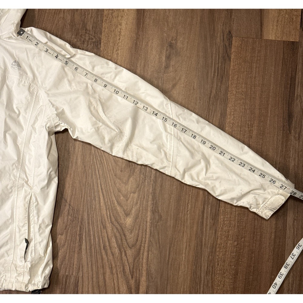 Y2K Nike ACG Fit Storm 3 Jacket‎ Sz Small S Full Zip Fair Condition White - Picture 14 of 16